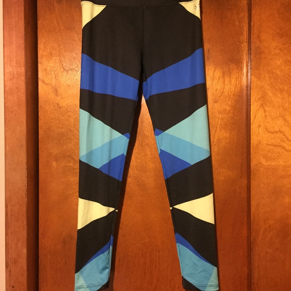 NWT 2 Pair Neon Leggings Bundle Blues n Pinks XS/S